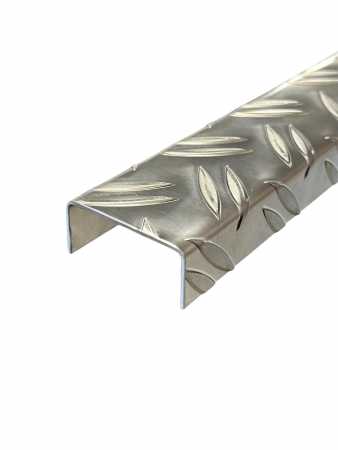 U-Profil aus Alu Riffelblech Duett 2,5/4,0 mm